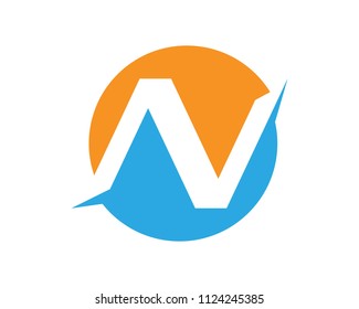 N Letter Logo Template