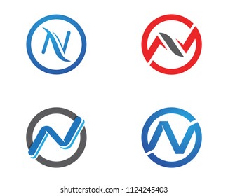 N Letter Logo Template
