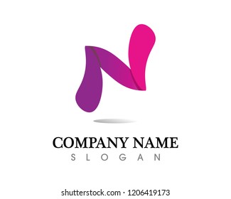 N Letter Logo Template
