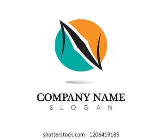 N Letter Logo Template
