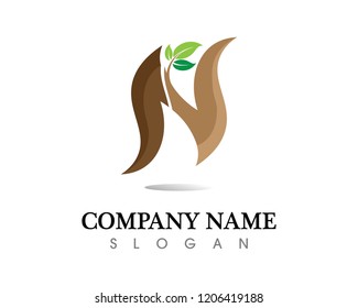 N Letter Logo Template