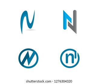 N Letter Logo Template