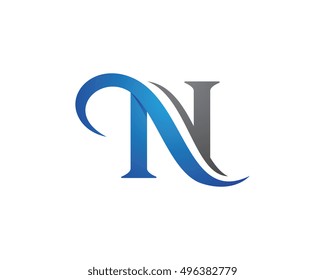 N Letter Logo Template