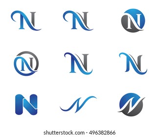 N Letter Logo Template