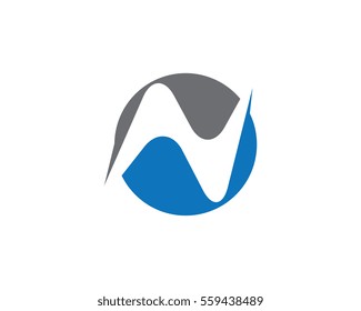 N Letter Logo Template