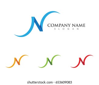 N Letter Logo Template