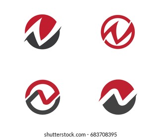 N Letter Logo Template