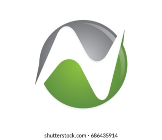N Letter Logo Template
