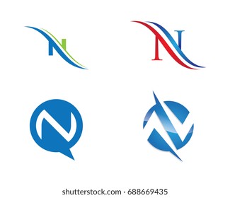 N Letter Logo Template