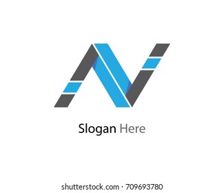 N Letter Logo Template