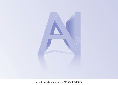 a with n letter logo template alphabets AN style