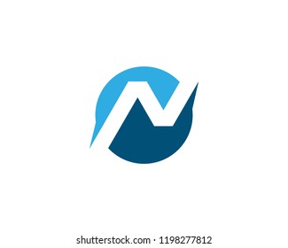N Letter Logo Template vector icon