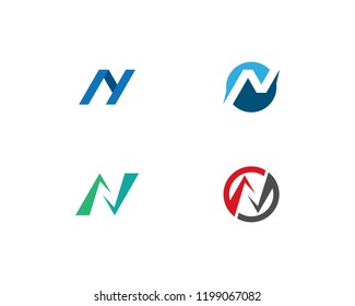 N Letter Logo Template vector icon
