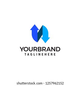 N letter Logo template vector