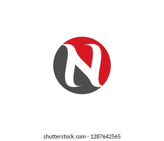 N Letter Logo Template vector