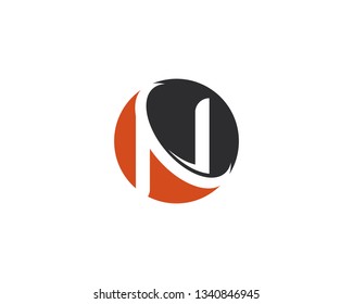 N Letter Logo Template vector icon illustration design 