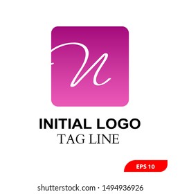 N Letter Logo Template vector icon design