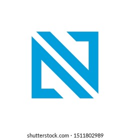 N letter logo template vector icon design