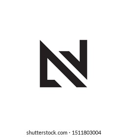 N letter logo template vector icon design