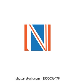 N Letter Logo Template vector icon illustration design