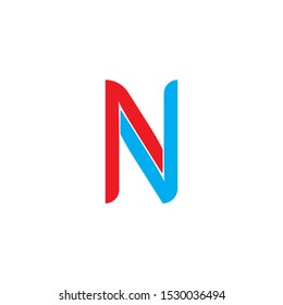 N Letter Logo Template vector icon illustration design