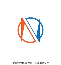 N Letter Logo Template vector icon illustration design