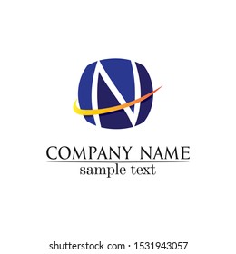 N Letter Logo Template vector and desain