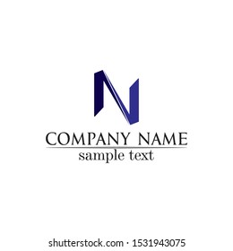 N Letter Logo Template vector and desain