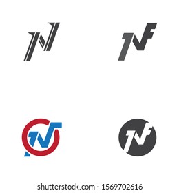N Letter Logo Template vector icon illustration design