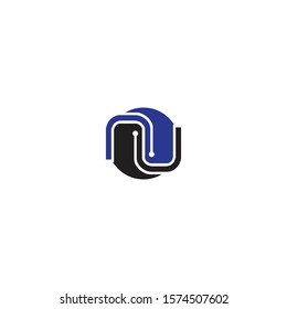 N Letter Logo Template vector design
