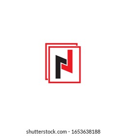 N Diseño de ilustración de icono vectorial de plantilla de logotipo
