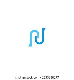 N Letter Logo Template vector icon illustration design