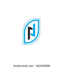 N Letter Logo Template vector icon illustration design