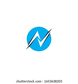 N Letter Logo Template vector icon illustration design