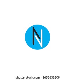 N Letter Logo Template Vektorillustration Icon Illustration Design