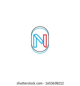 N Letter Logo Template vector icon illustration design