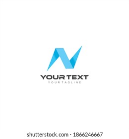N Letter Logo Template vector design