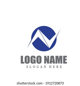 N Letter Logo Template vector icon illustration design