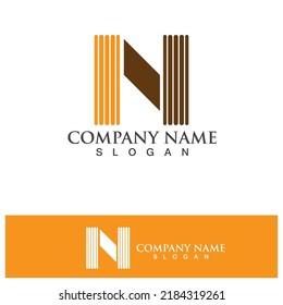 N-Letter-Logo-Vorlage Vektorsymbol-Design