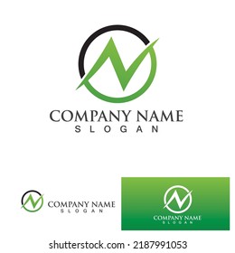 Diseño de icono de la plantilla de logotipo de letra N