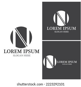 N Letter Logo Template vector icon illustration design