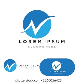 Diseño de icono de la plantilla de logotipo de letra N