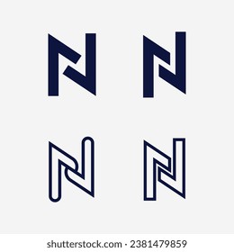 Diseño de icono de la plantilla de logotipo de letra N