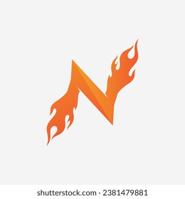 N Letter Logo Template vector icon illustration design