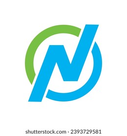 N Letter Logo Template vector icon illustration design 