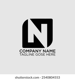 N Letter Logo Template vector icon illustration design