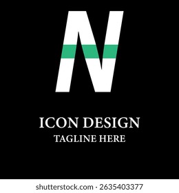 N Letter Logo Template vector icon illustration design