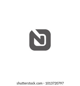 n letter logo vector