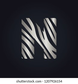 N letter logo vector design. Initial letter N logo design.