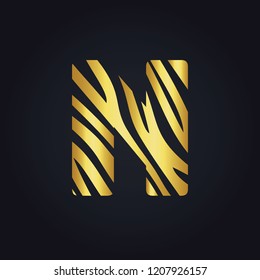 N letter logo vector design. Initial letter N logo design.